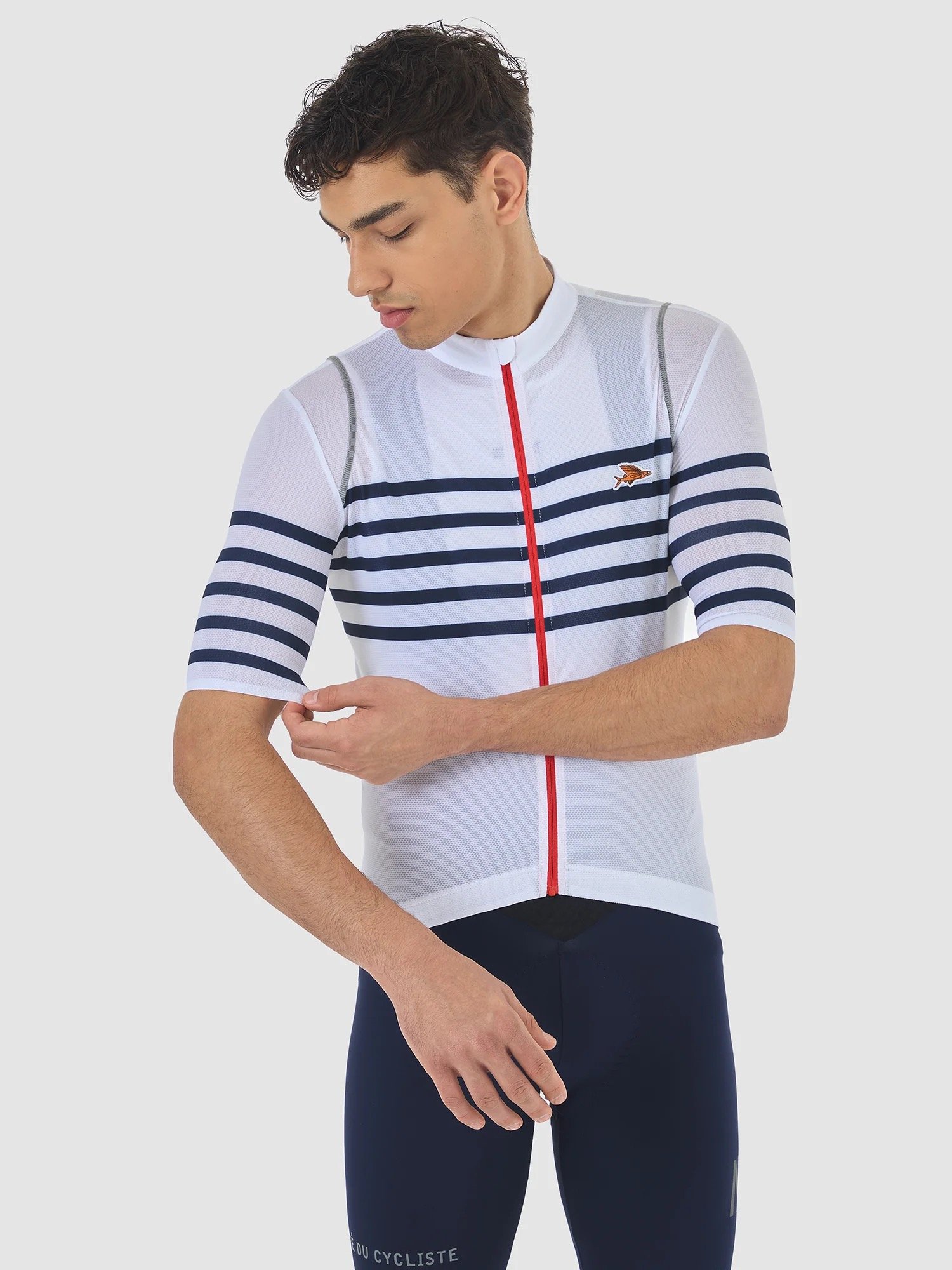 CAFÉ DU CYCLISTE Floriane Jersey Black Print Men — Cycle Store Zurich